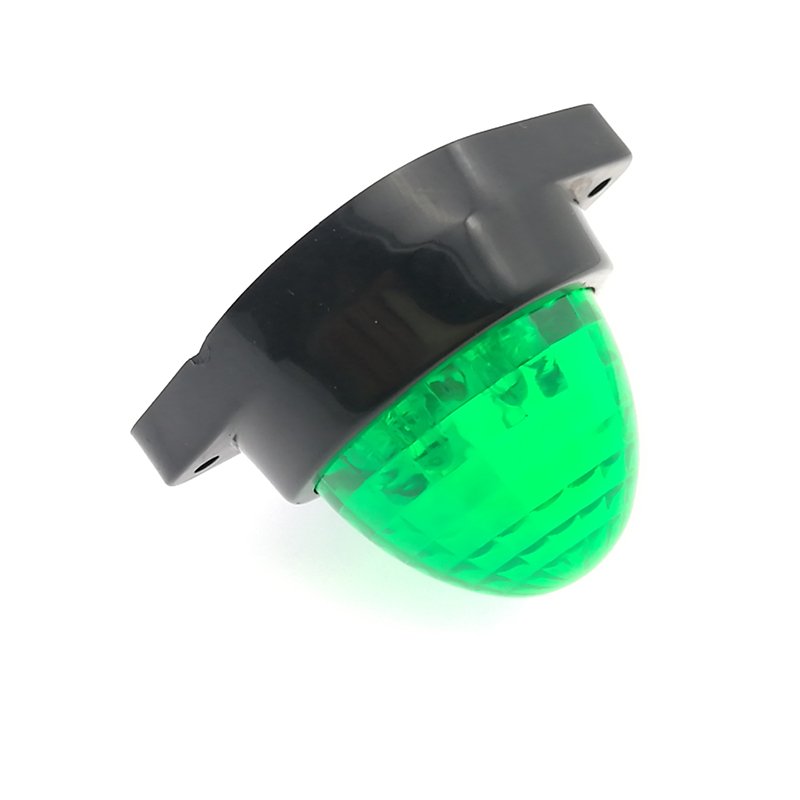 GOOD PRICE 2 Inch Truck Trailer Boat LED Sider Marker Lights Green Beehive Lamp 6 High Quality Straw Hat LED