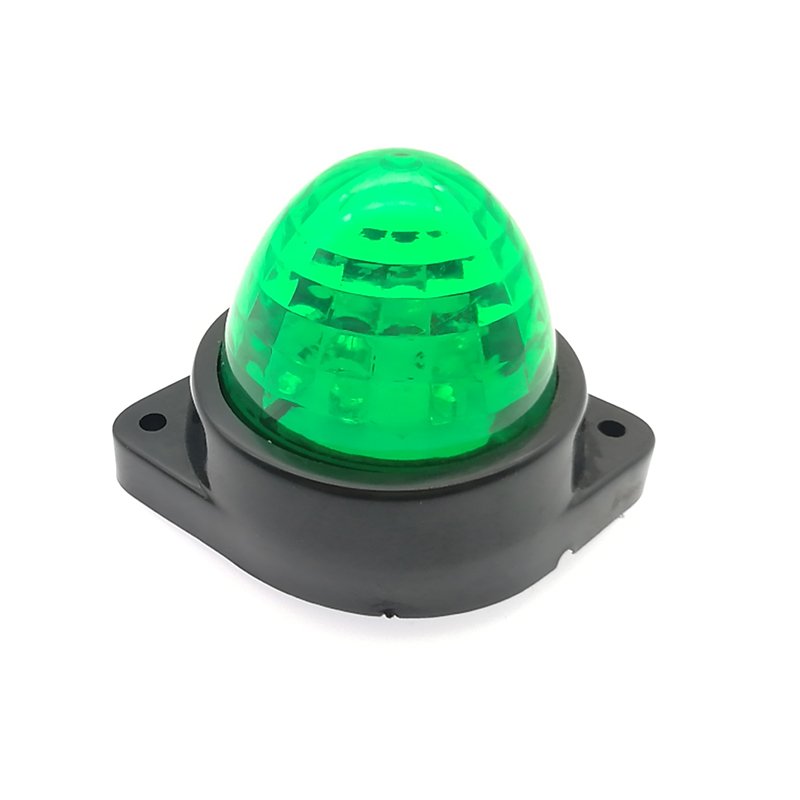 GOOD PRICE 2 Inch Truck Trailer Boat LED Sider Marker Lights Green Beehive Lamp 6 High Quality Straw Hat LED