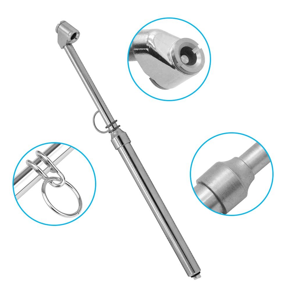 AUTO Dual Head Pen Shape Tire Pressure Gauge, Wheel Service Checker for Truck Bus Car RV ATV Motorcycle Bike