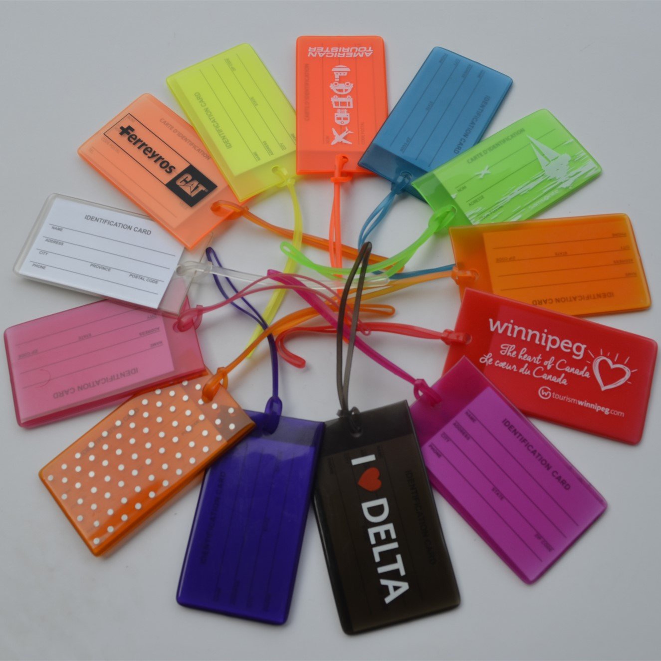 Customized Silicone Promotional Gift Bus Card Set PVC Jelly Luggage Tag