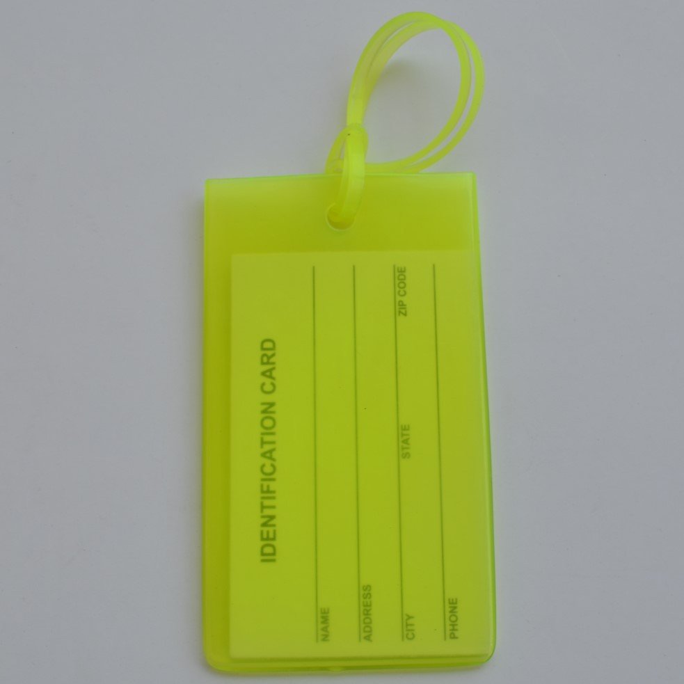 Customized Silicone Promotional Gift Bus Card Set PVC Jelly Luggage Tag