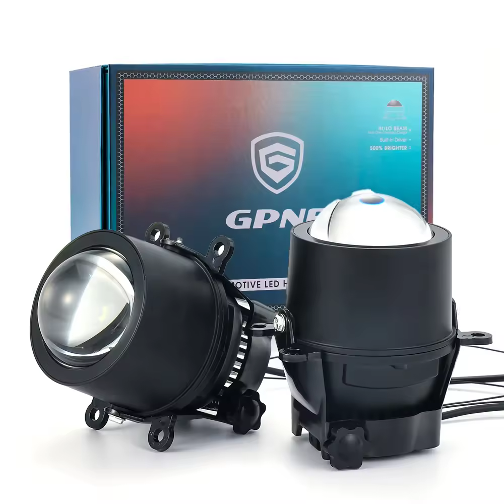 Universal Type 3inch Bi Led Projector Lens Lamps Fog Headlights LED Hi Lo Beam Car Fog Lights Projector Lens