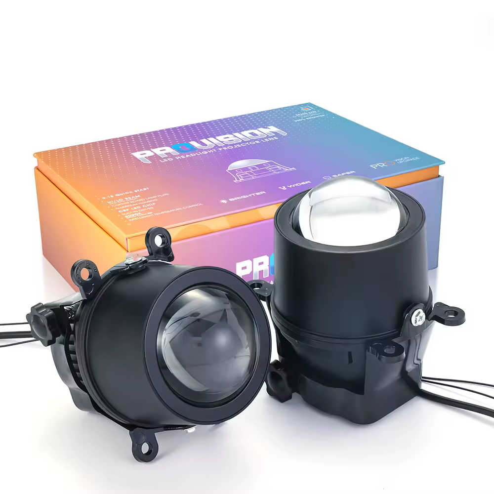 Universal Type 3inch Bi Led Projector Lens Lamps Fog Headlights LED Hi Lo Beam Car Fog Lights Projector Lens