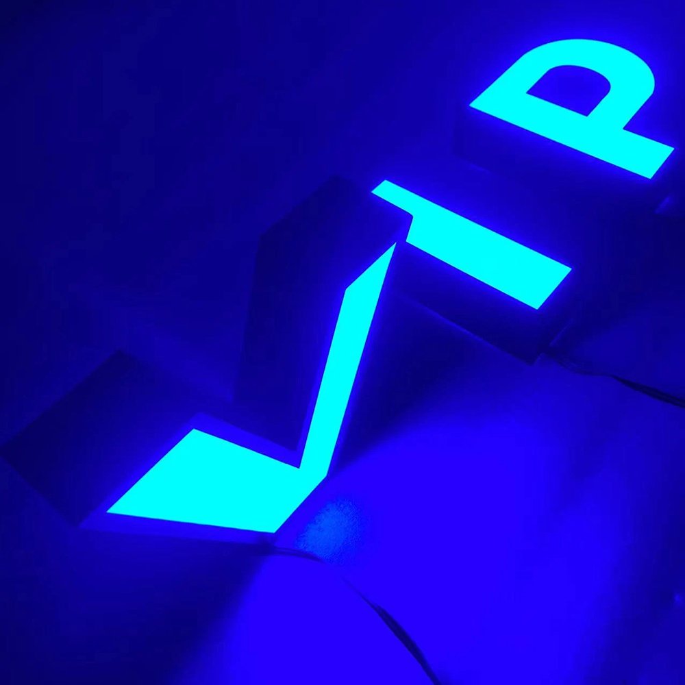 Outdoor 3d Led Business Logo Sample Resin Stainless Steel Acrylic Front Lit Channel Letters Lighted Sign for Company Shop