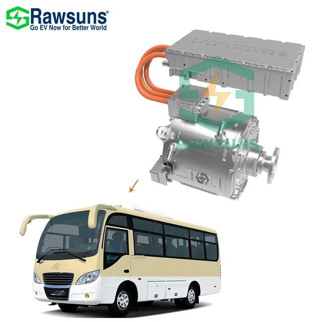 Electric Motor 120Kw 850Nm Ev Car Conversion Kit Electric Engine Propulsion System for Bus/Light Truck