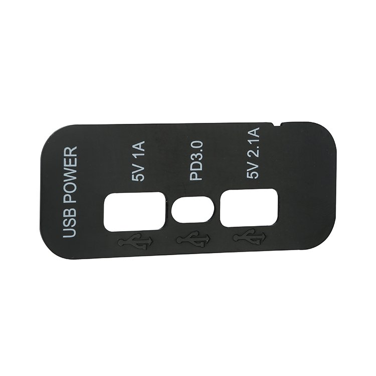 Fast Charging 3 Port Dual USB-A+ TYPE-C Power Socket Design Car Bus RV Accessories PD Electric Charger With Led Light Rings