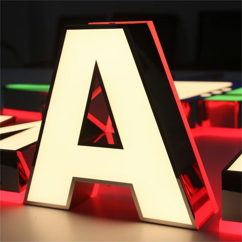 Indoor Office Wall Letrer Business Signs Backlit Metal Logo Signage Lighted Outdoor Commerical 3d Lighting Letters Led Sign