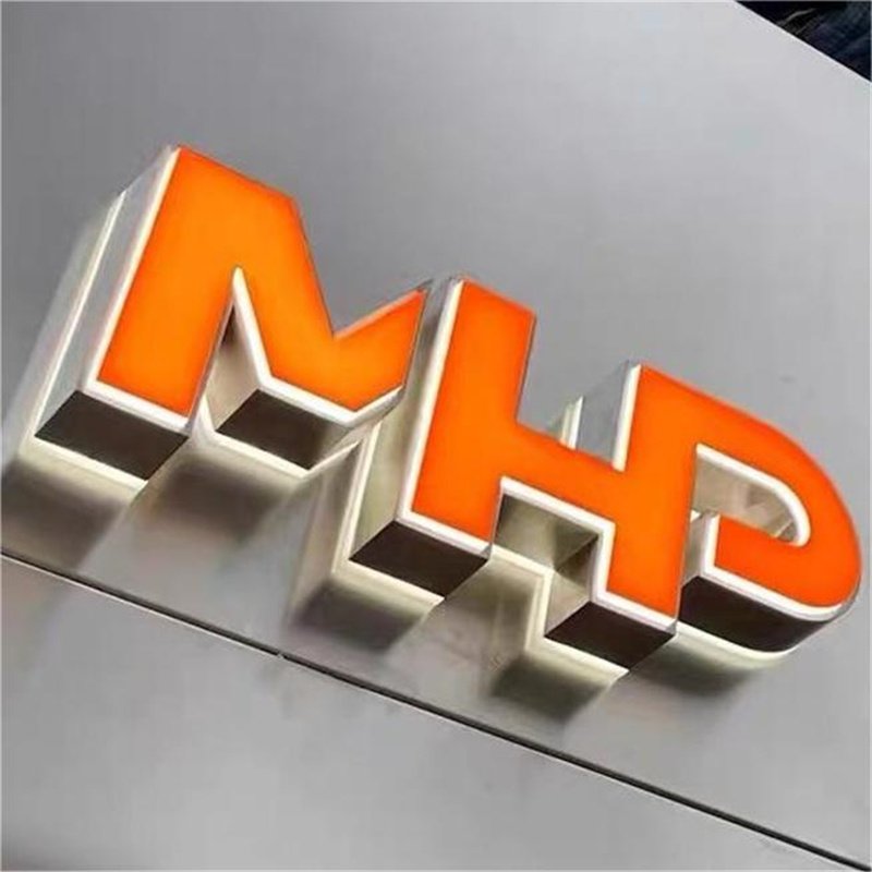 Indoor Office Wall Letrer Business Signs Backlit Metal Logo Signage Lighted Outdoor Commerical 3d Lighting Letters Led Sign