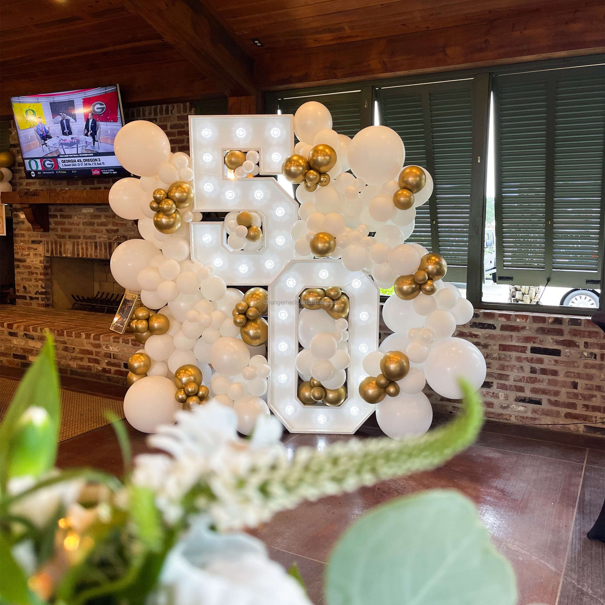 Hot Sales Support Oem Outdoor Waterproof Numbers Oh Baby Sign Led Light up Lights Birthday Marquee Letters