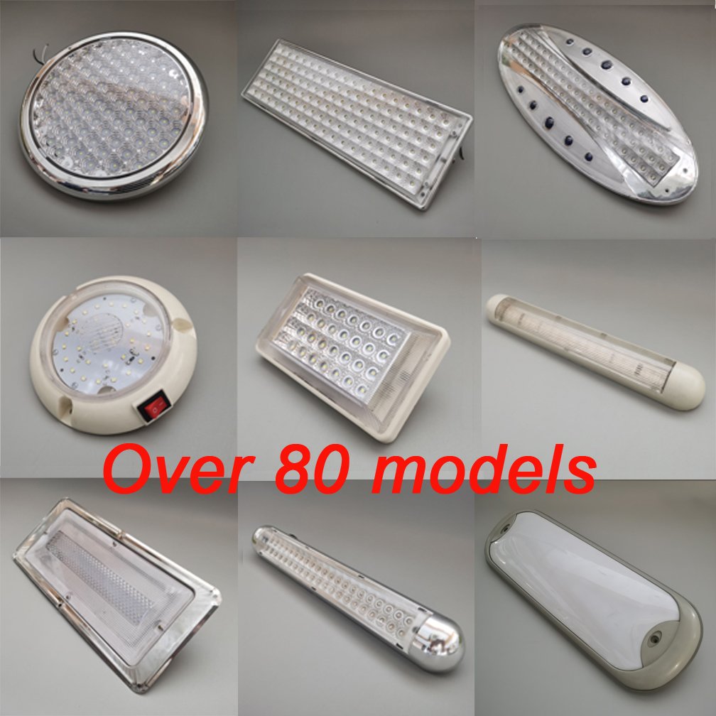 12V 24V RV Truck caravan Cabin Car Dome Interior LED Ceiling Light Reading Lamp Bus Roof Top Light