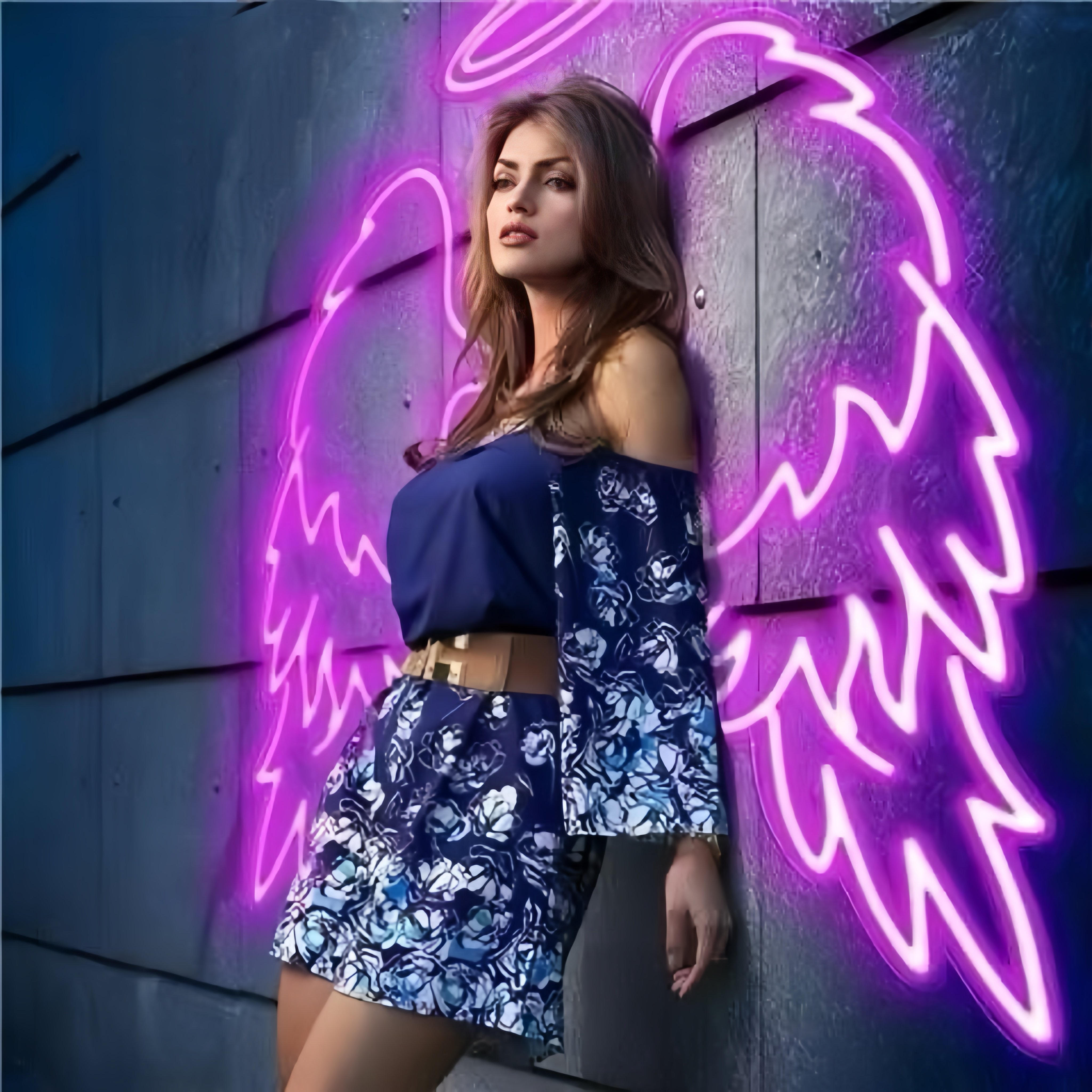 LED Neon Sign Illuminated Logo Acrylic Wing Love Wedding Custom Neon Signs Word Lights for Home Bar