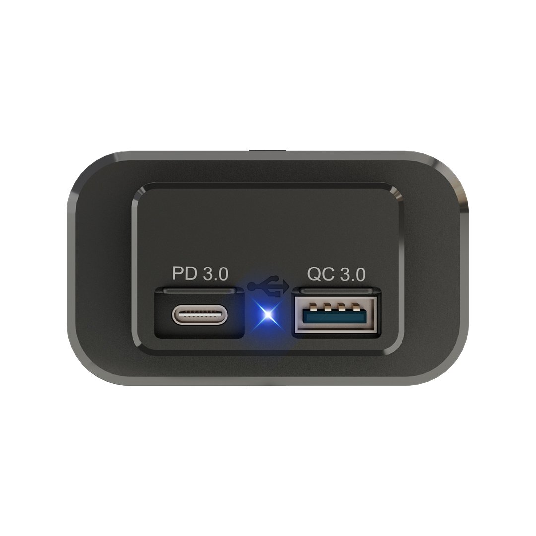 Factory Wholesale Train Tram Bus Seat Fast Charging Usb C Socket Type C Socket Qc3.0 12V 24V Pd Usb Chargers for Bus Rv Boat