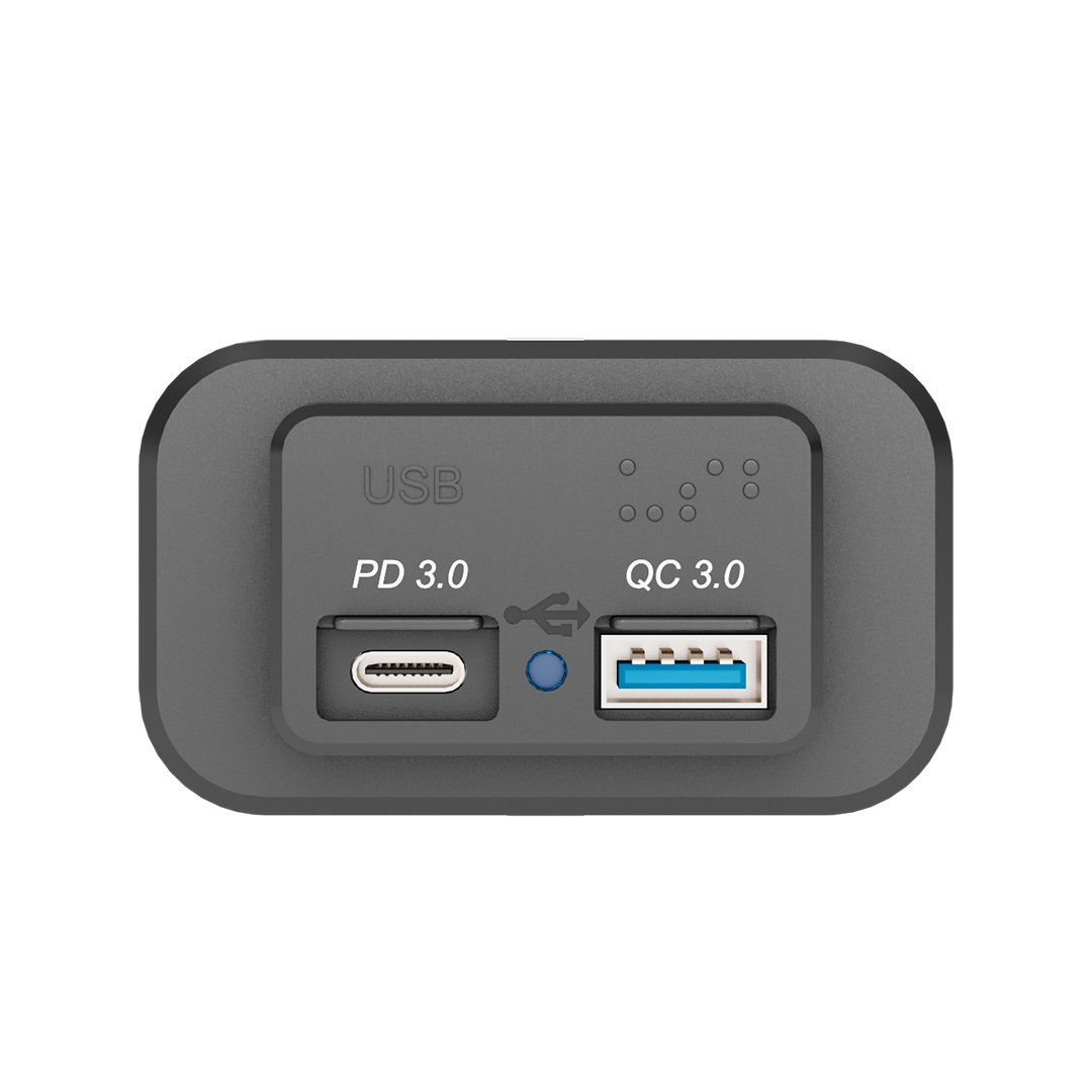 Factory Wholesale Train Tram Bus Seat Fast Charging Usb C Socket Type C Socket Qc3.0 12V 24V Pd Usb Chargers for Bus Rv Boat