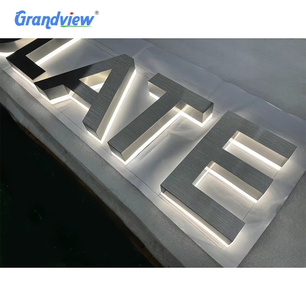 Acrylic Wall Sign 3d Metal Led Backlit Letter Business Store Sign