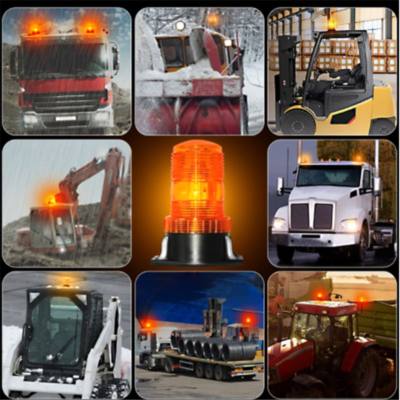 Warn Light Flashing 9-90V 4 Colors for Car Truck Forklift Bus Amber Led Strobe Light