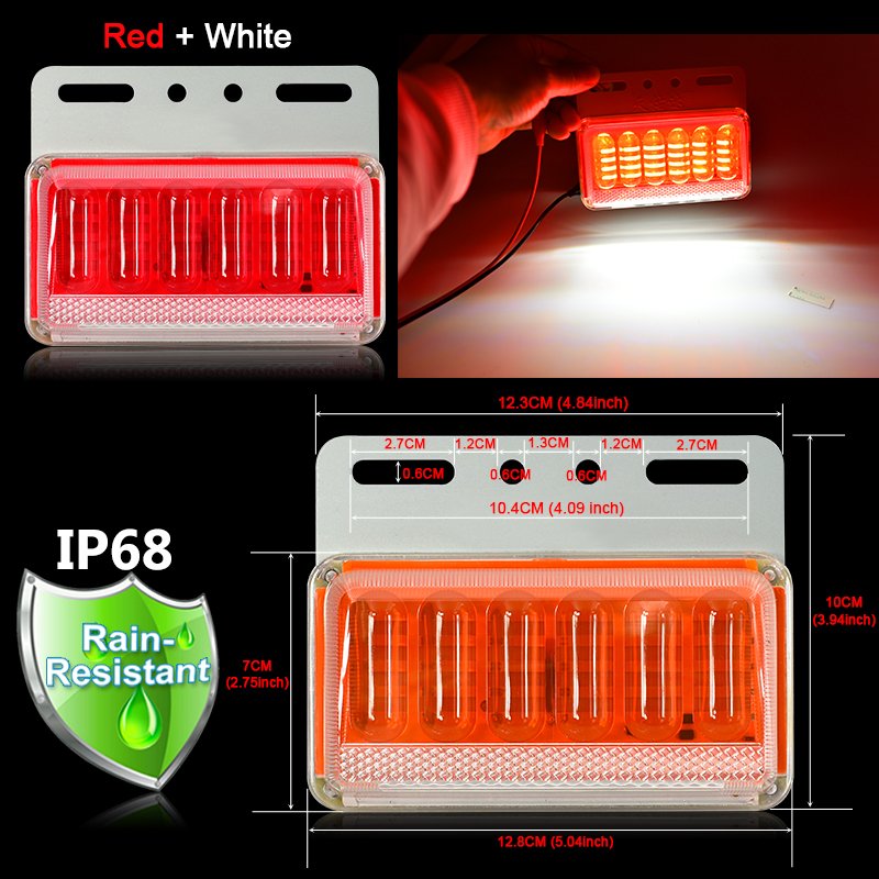 OEM Feux De Gabarit Pour Remorque 5D 12V 24V Truck Trailer Universal Waterproof Clearance Lamp Car LED Side Marker Signal Light