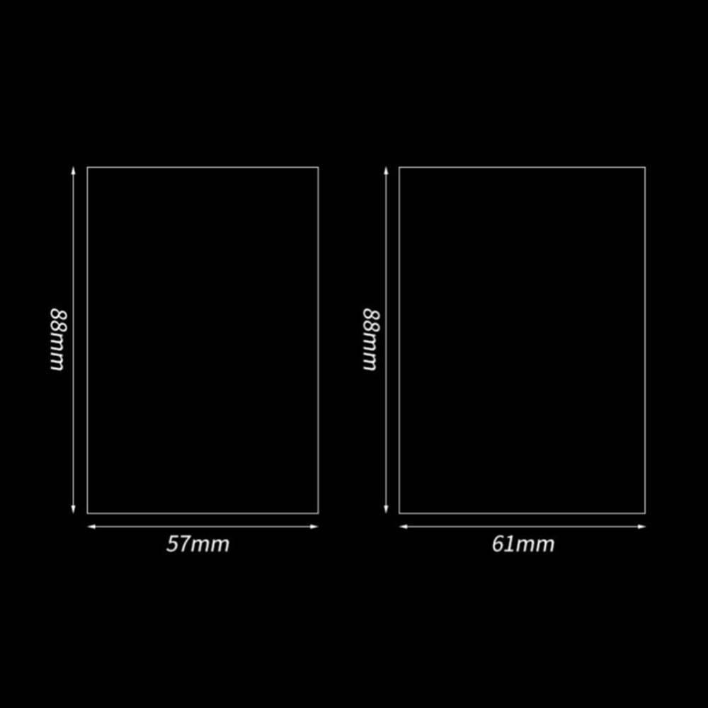 Holographic Single Card Sleeve Clear PP Women Men Business Credit Card Protector Sleeves Student Bus ID Card Protect Organizer