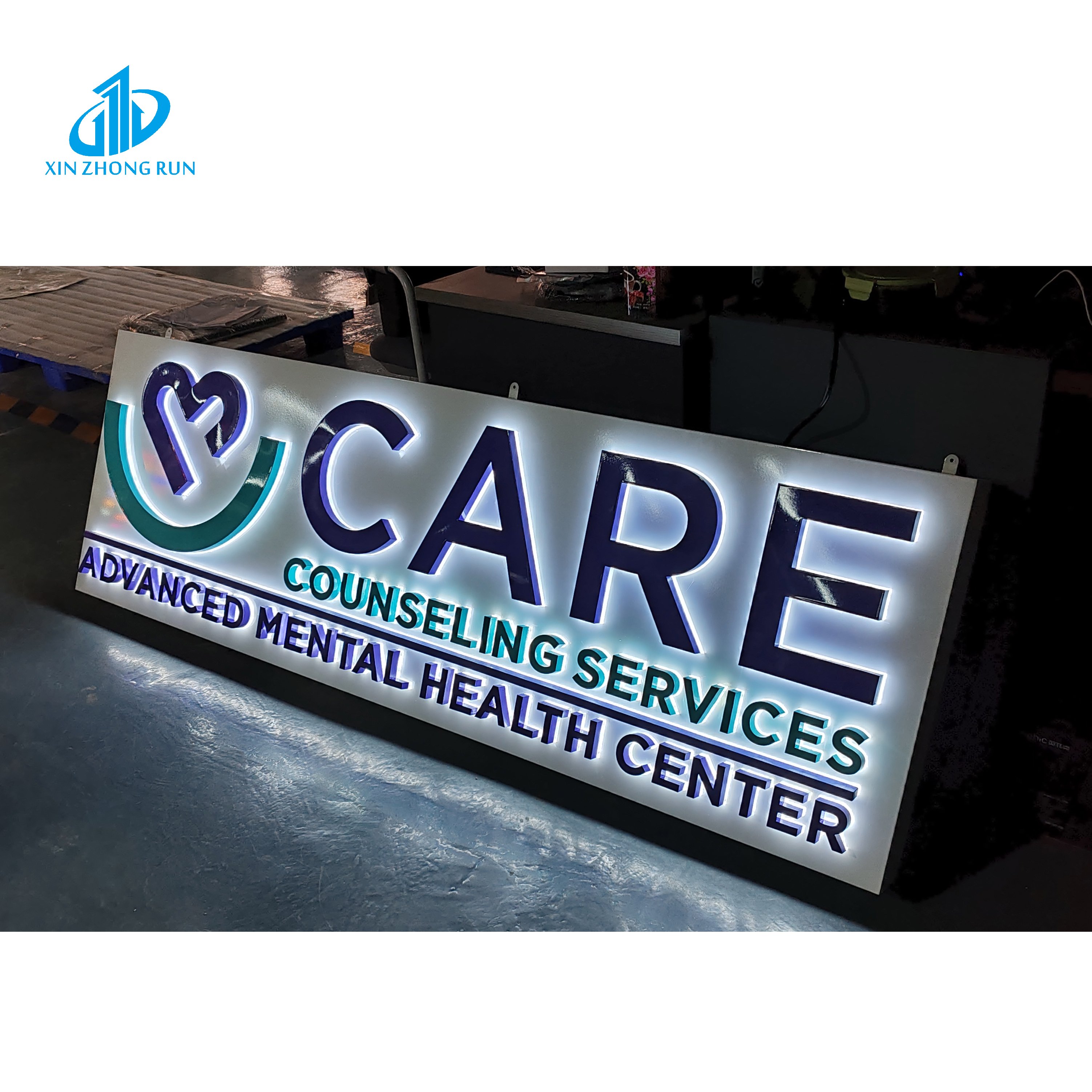 Indoor Outdoor LED 3D Lighting Backlit Signage Letters Custom Illuminated Advertising Letters Metal