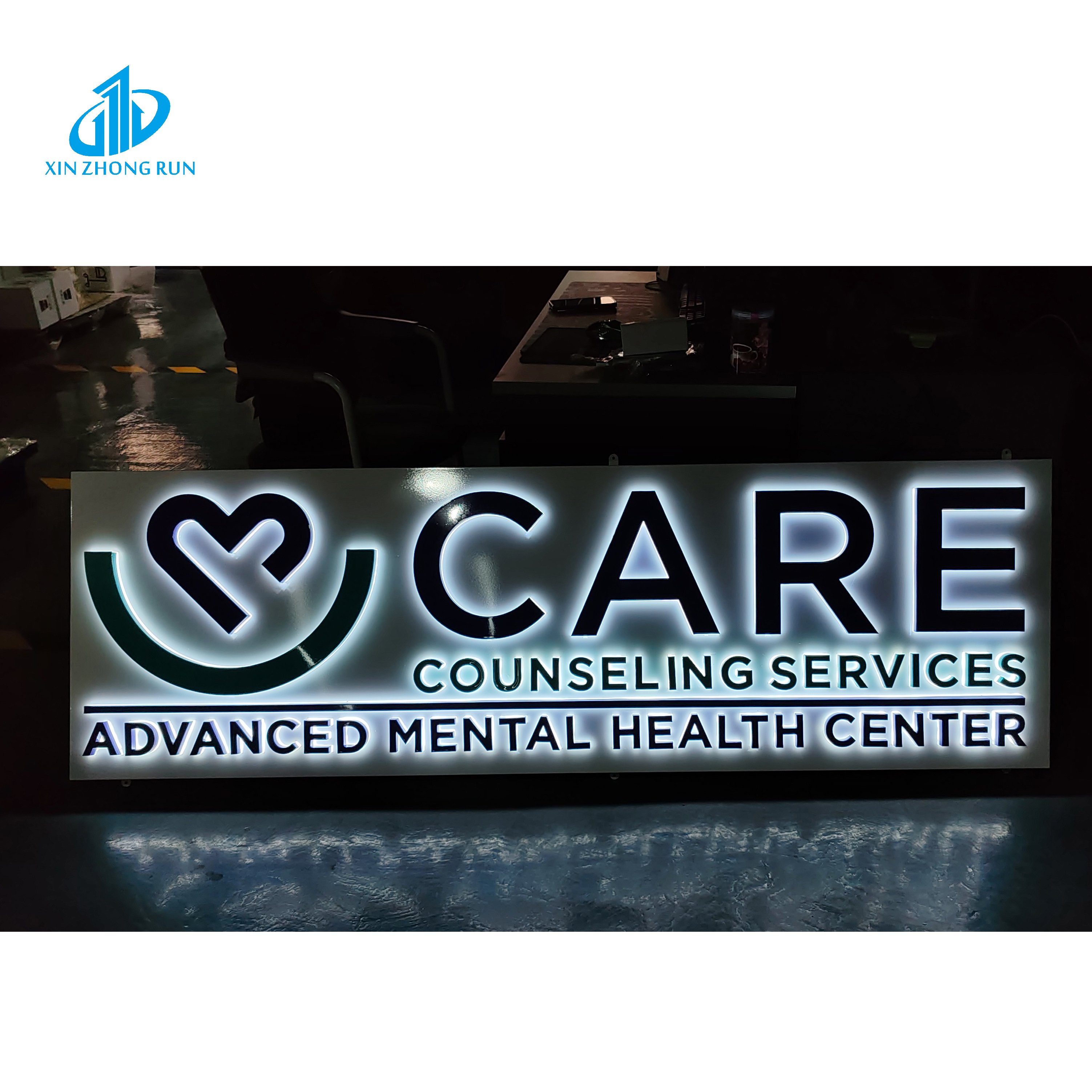 Indoor Outdoor LED 3D Lighting Backlit Signage Letters Custom Illuminated Advertising Letters Metal