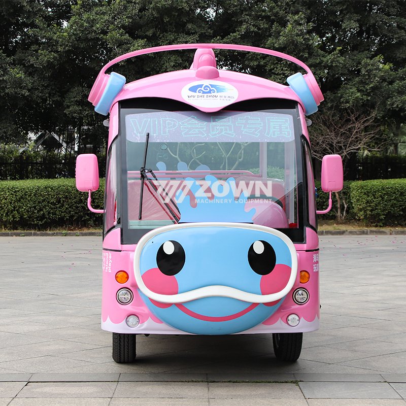 Best Selling Shuttle Bus Sightseeing Bus Classic Cartoon Design Appearance Scenic Tour Bus Zoo Tours Car on Sale