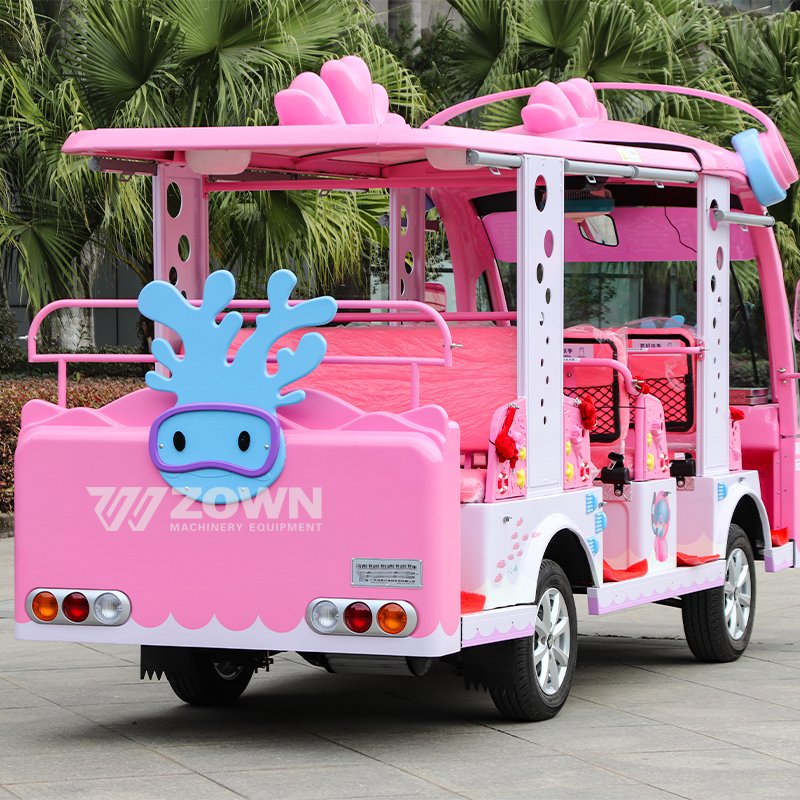 Best Selling Shuttle Bus Sightseeing Bus Classic Cartoon Design Appearance Scenic Tour Bus Zoo Tours Car on Sale