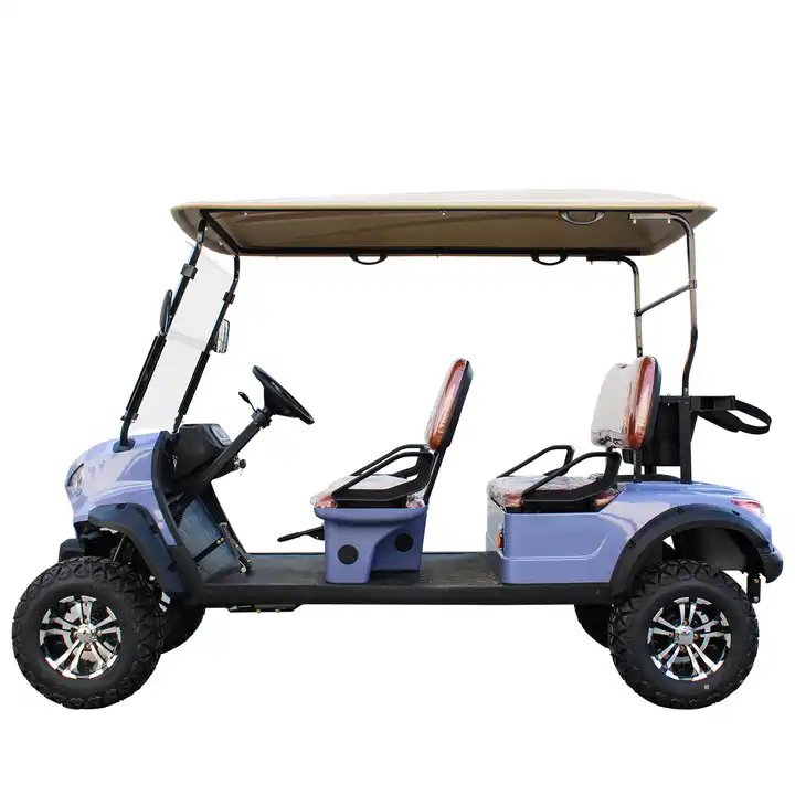 Wholesale Off-road Club Sightseeing Bus 48V Electric Golf Carts 4 Seater Golf Buggy Car