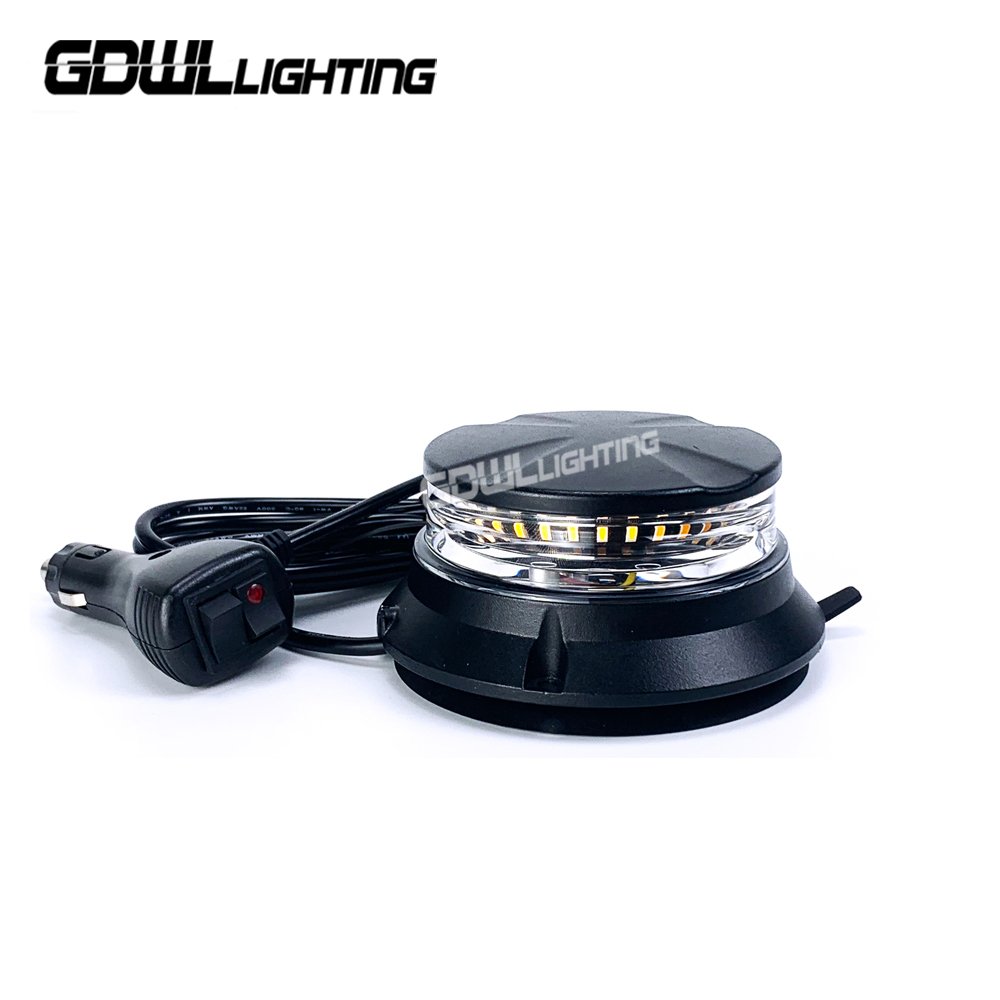 High Power Agrilculture Tractor Truck Safety Led Beacon Flash Light 12 24v 24 Led Strobe Rotating Led Warning Cop Lights