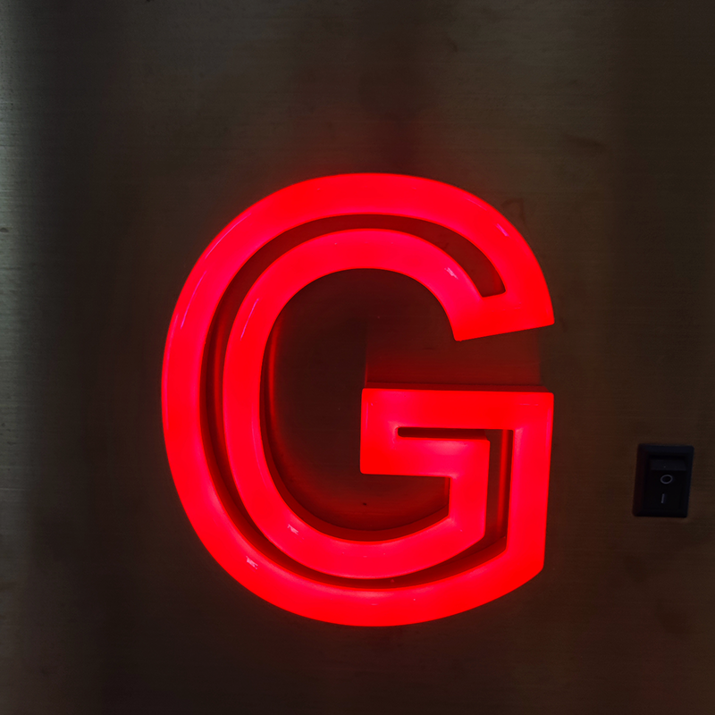 Custom 3D Embossed Acrylic LED Logo Store Signs Outdoor Letters Light Board Electronic Signs