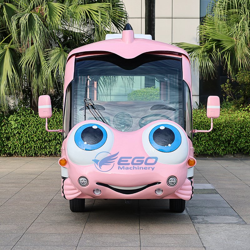 EGO High Quality and Convenient Electric Bus Fish Theme Lead-acid Battery Can Climb the Mountain Mini Sightseeing Car