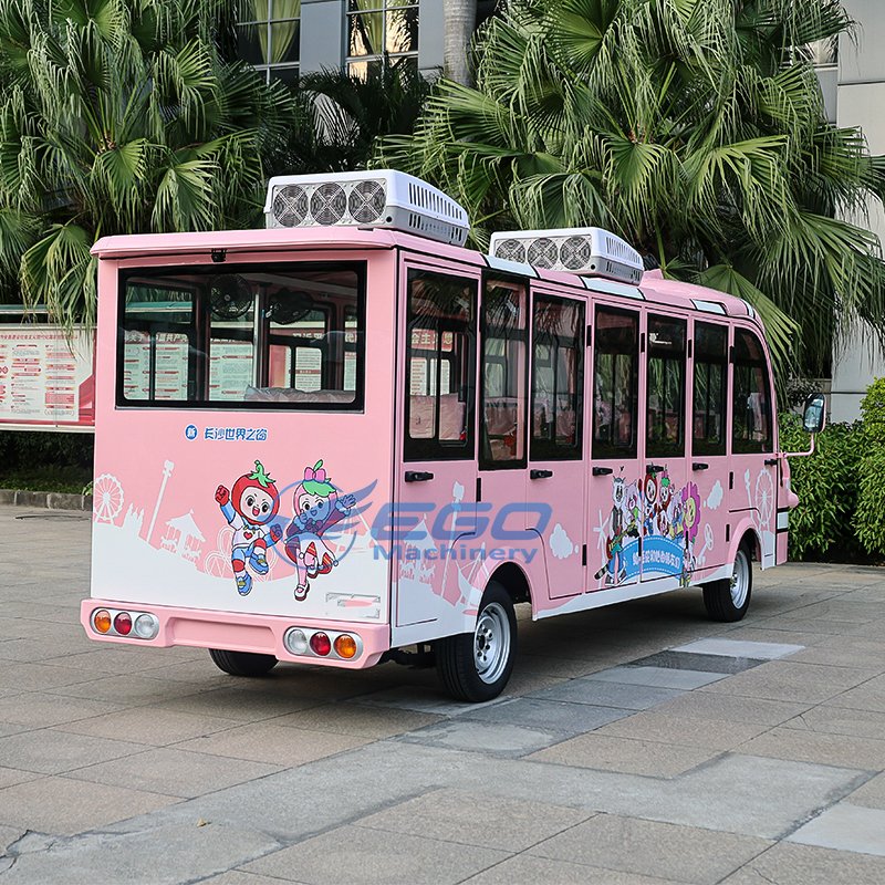 EGO High Quality and Convenient Electric Bus Fish Theme Lead-acid Battery Can Climb the Mountain Mini Sightseeing Car