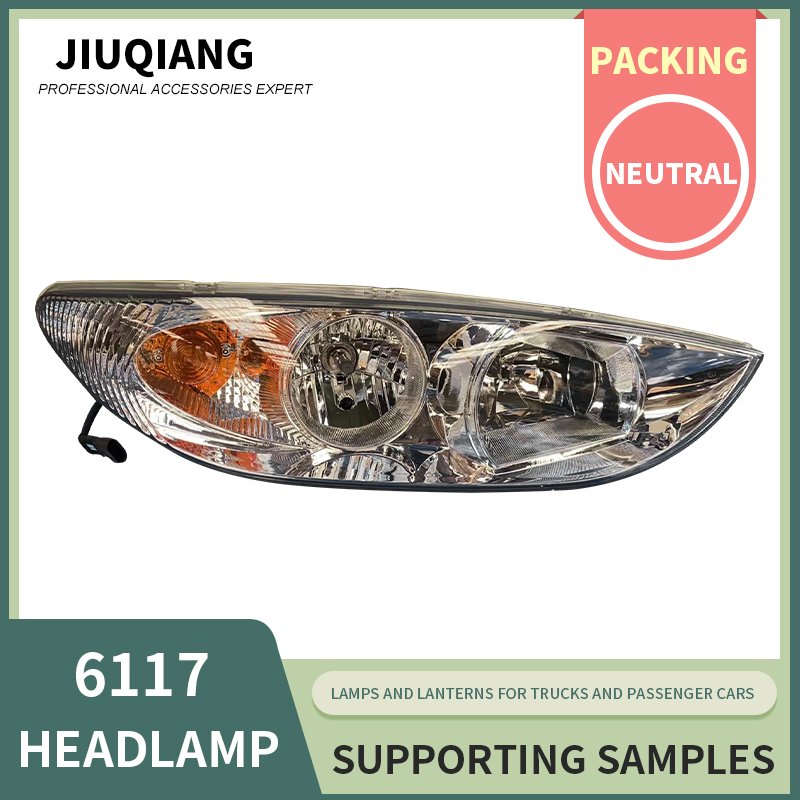 OEM Customized High-quality China Bus LED Headlights Plastic Lamps Accessories Made in China 12V 24V 6117 Headlights Lamp Parts