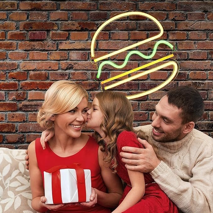 Outdoor Burger Open Neon Signs China Supplier Led Lighting Flex Neon Signage