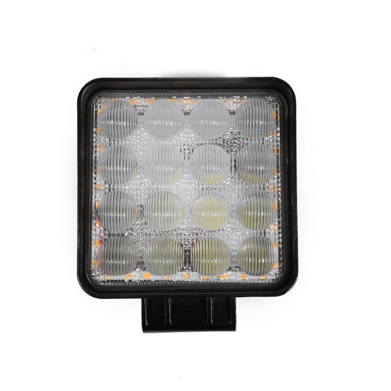 Factory Quality 4 Inch Led Work Light 12V 24V 48W+18W White Square Car Light for Offroad Cars Flood Beam
