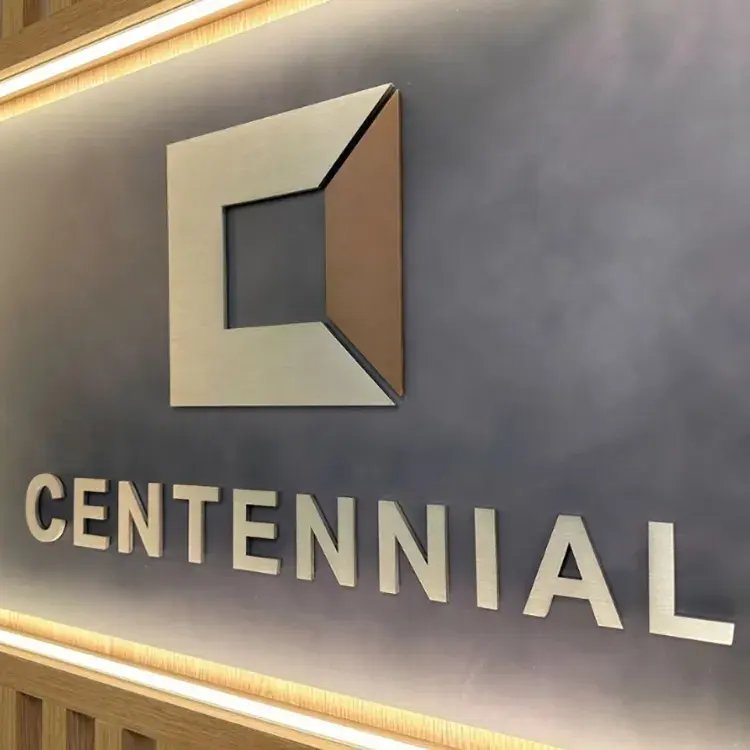 Custom Indoor and Outdoor Wall Metal Acrylic logo Commercial logo