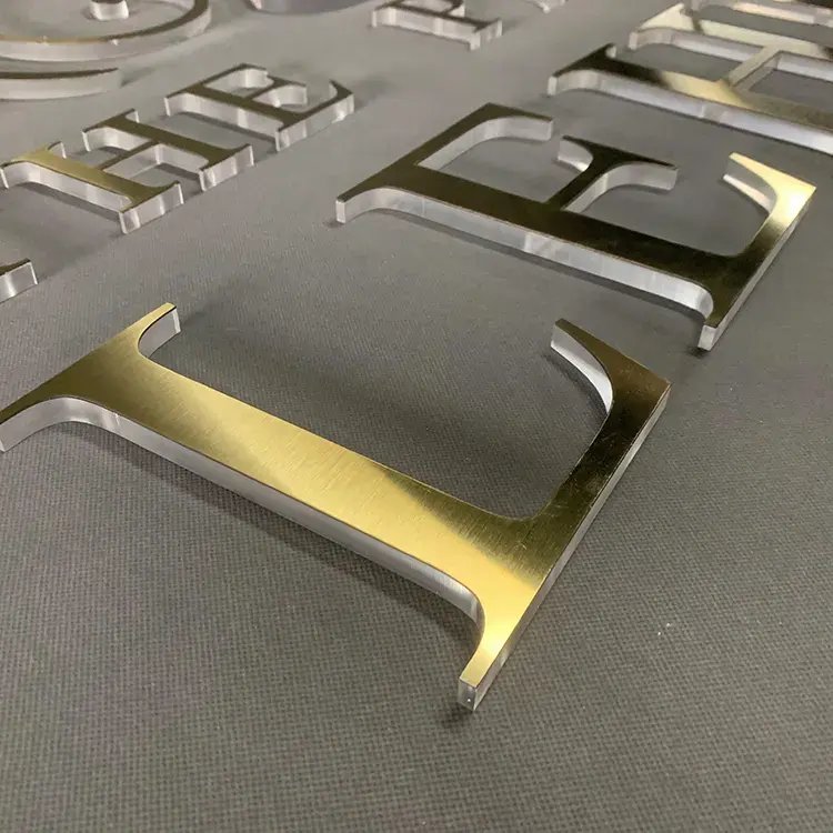 Custom Indoor and Outdoor Wall Metal Acrylic logo Commercial logo