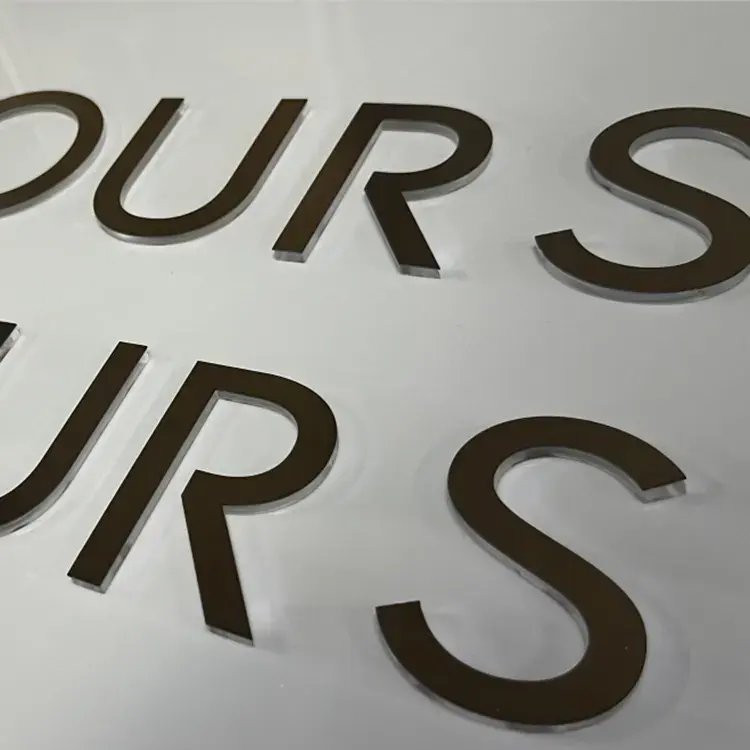 Custom Indoor and Outdoor Wall Metal Acrylic logo Commercial logo