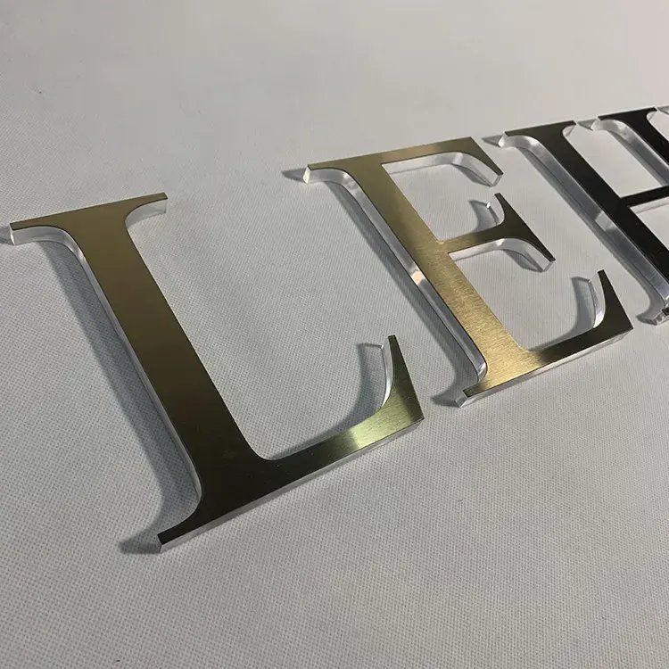 Custom Indoor and Outdoor Wall Metal Acrylic logo Commercial logo