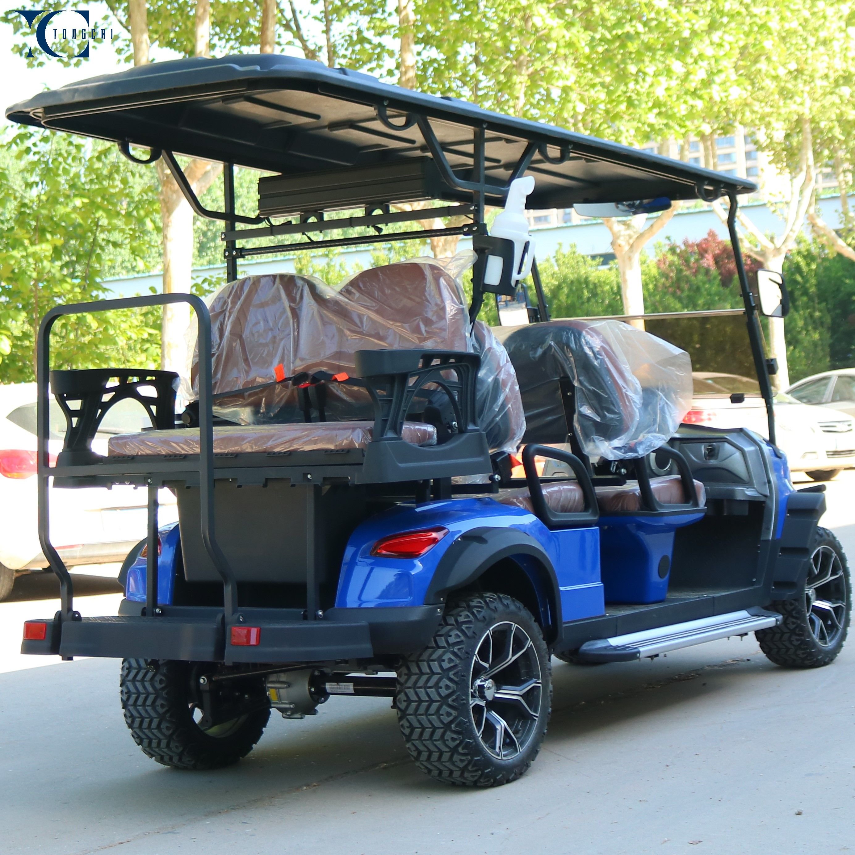 Tong Cai Passenger Hunting Buggy Off-road Chassis Electric 6 Seats Golf Tour Bus Cart for Sale USA