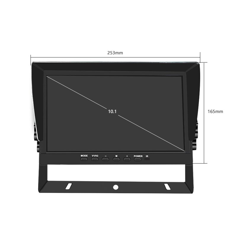 Quad Split 10.1 Inch Display Dvr Monitor System with 4 Wireless WIFI Camera Kit Vehicle Security Blind Zone Monitoring System