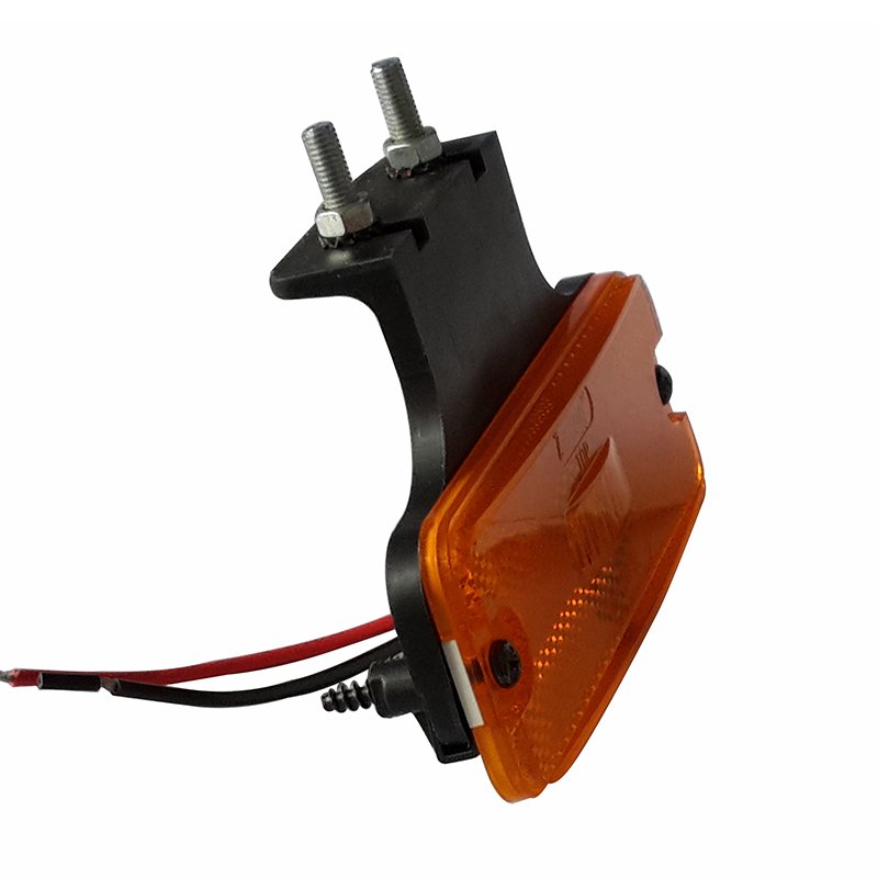 High quality 4 inch rectangle side marker light 10-30V amber 3 piranha LEDs clearance reflector light for truck trailer car RV