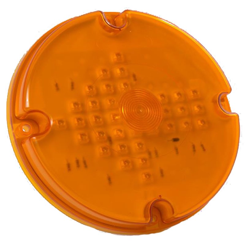 Hot Sale 7 Inch Amber Round Contains Arrows 37 Piranha Led 10-30V Turn Tail Stop Back-up Light for Truck Trailer School Bus RV