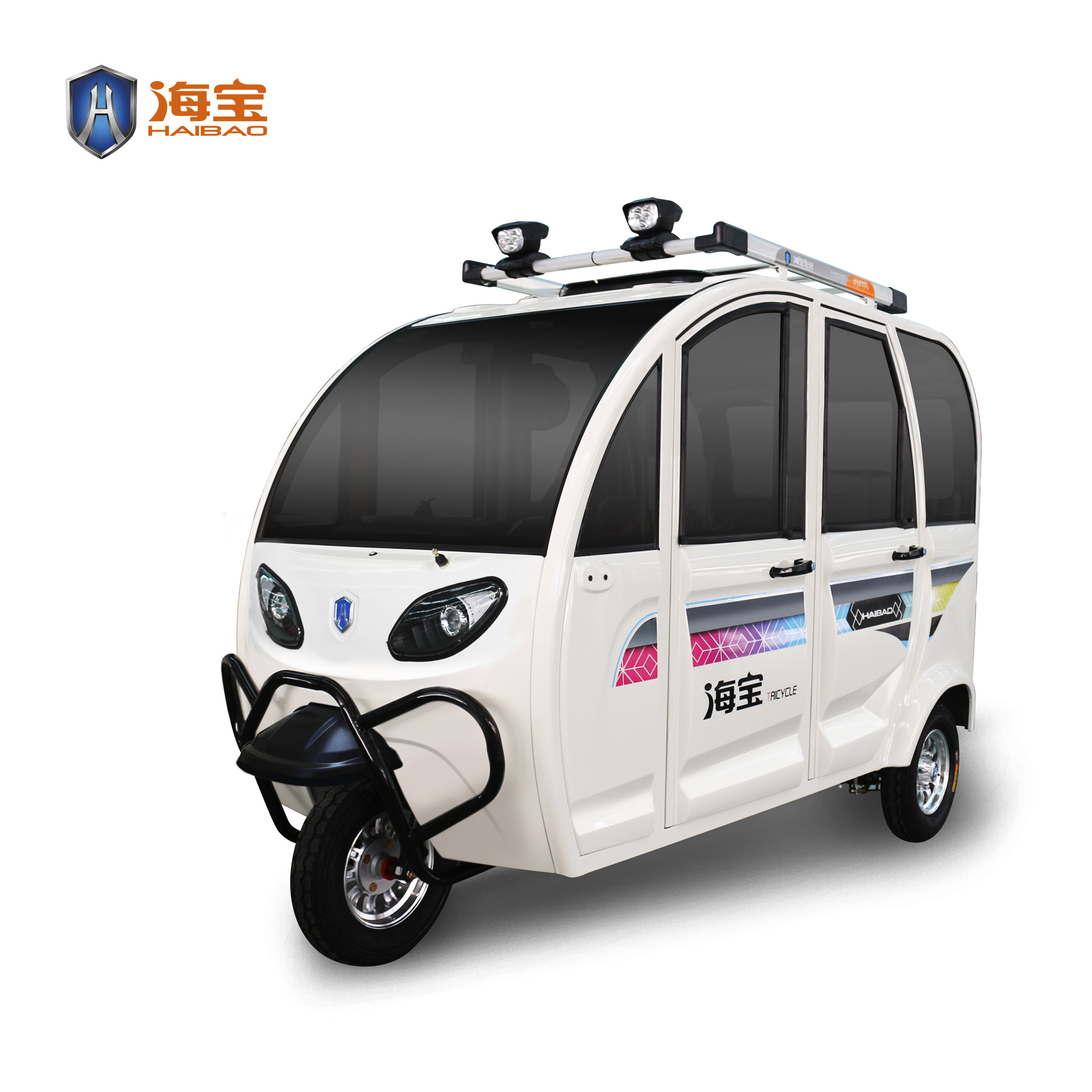 Hot Sale Electric Trike With Closed Cabin Tuk Tuk Three Wheel Car Popular Tricycle Adult for Passenger