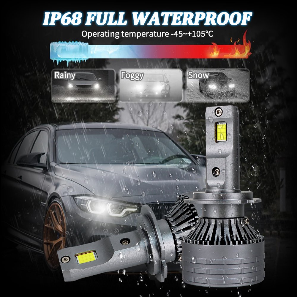 Upgrade Super Bright R10 H4 H11 H7 9005 9006 880 300W 60000LM Auto Lighting Canbus Car Accessories for LED Headlight Halogen