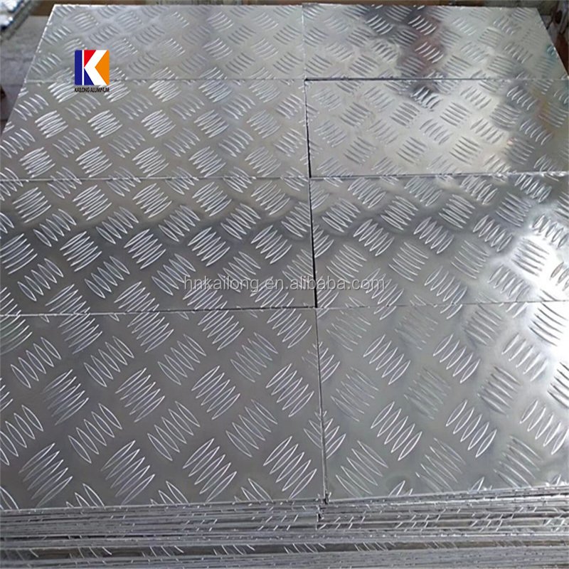 Aluminum Sheet 1060 3003 Big 5 Five bar / 1 Bars Aluminium Checkered Sheet Price for Bus Floor