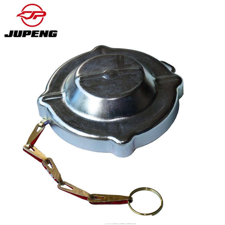 FRR FSR Lock Fuel Tank Cap 1224400280 Sliver Color Painting With Chain Isuzu Cargo Truck