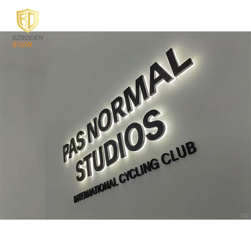 Hot-sell Stainless Steel Back Lit Custom Outdoor Indoor Alphabet Letter Signage 3D Illuminated Hotel Restaurant Channel Sign