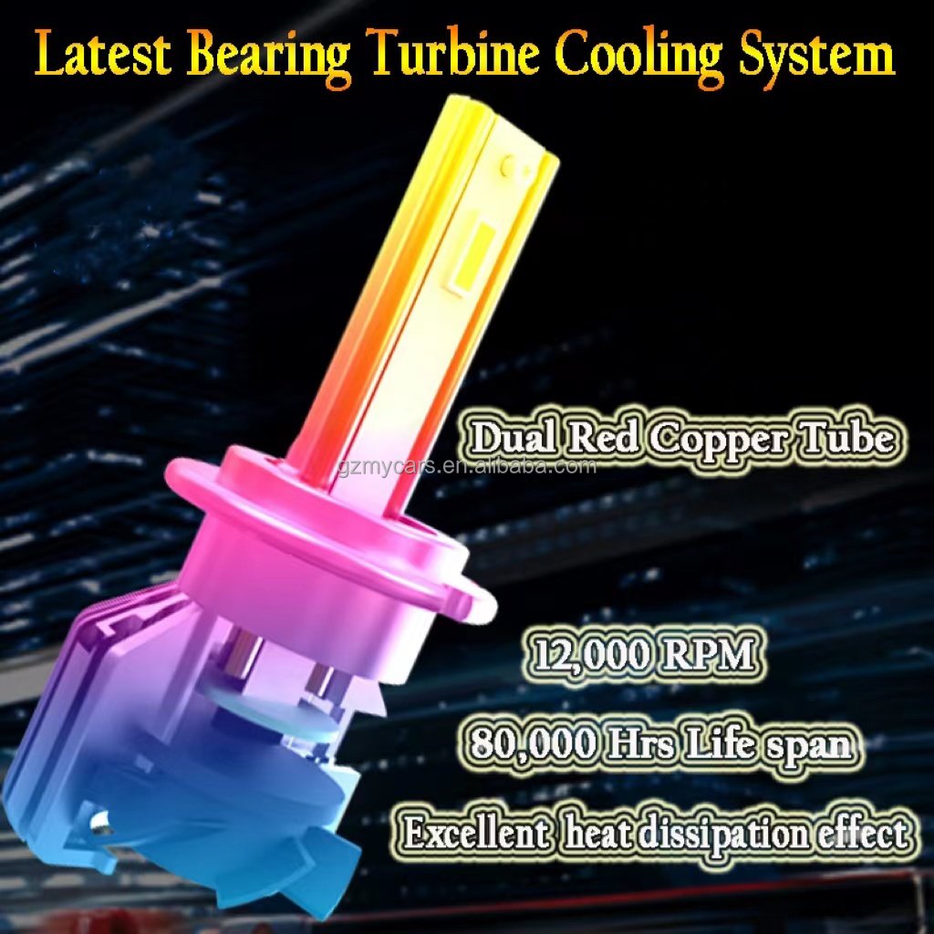 130W 20000LM Daul Copper Tube Car LED Headlight Tube LED Car Headlight H13 H11 H7 H4 9005 LED Car Headlights