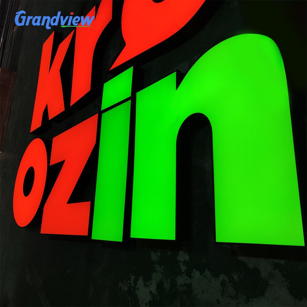 Outdoor Led Retail Storefront Light Sign Wall Mounted Custom 3d logo Sign Front Light Led Channel Letter Sign for Shop