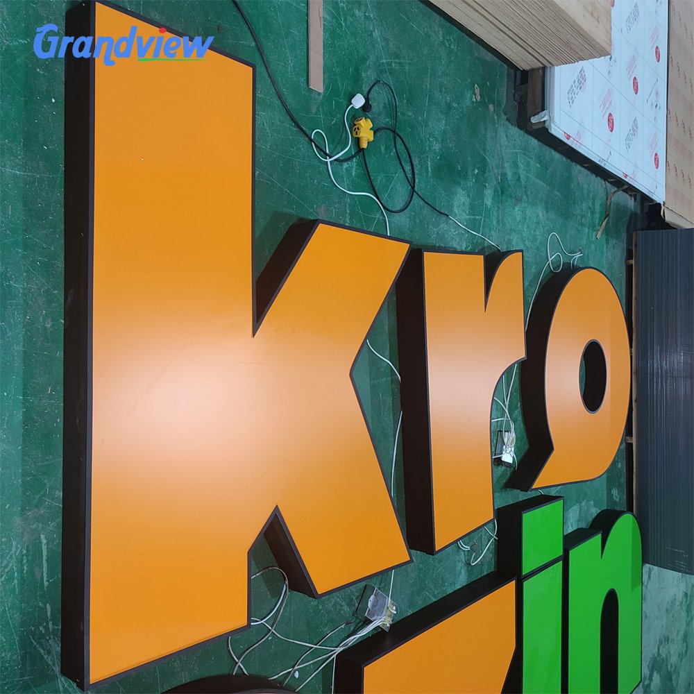 Outdoor Led Retail Storefront Light Sign Wall Mounted Custom 3d logo Sign Front Light Led Channel Letter Sign for Shop