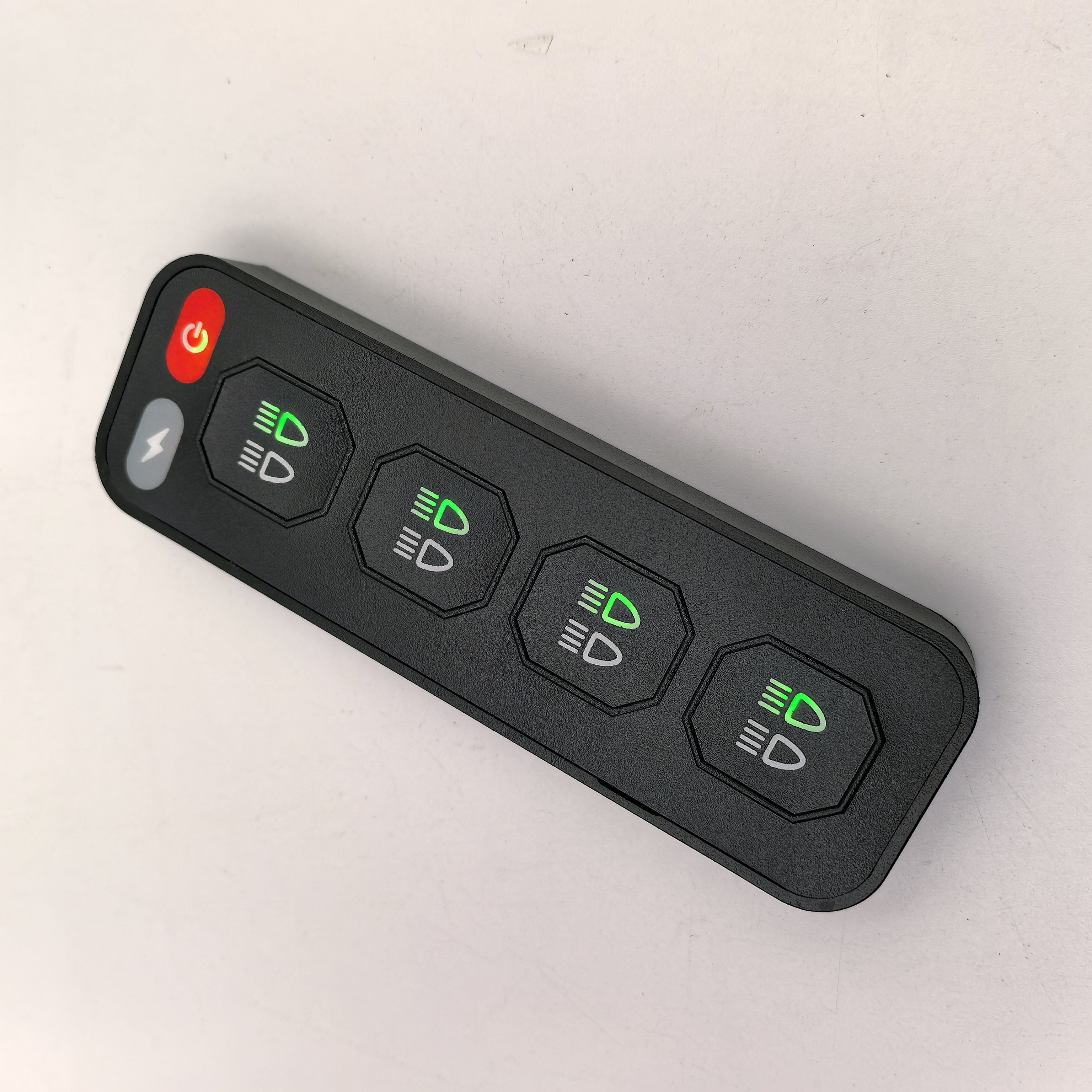 12 Volt 4Gang Wireless Remote Control Indicator LED Lights Switch Panel Universal for Excavator Offroad Cars Boats Bus